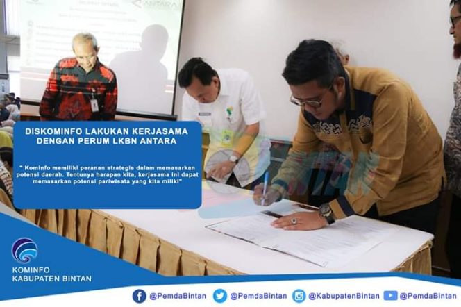
					Diskominfo Bintan Lakukan Kerjasama Dengan Perum LKBN Antara