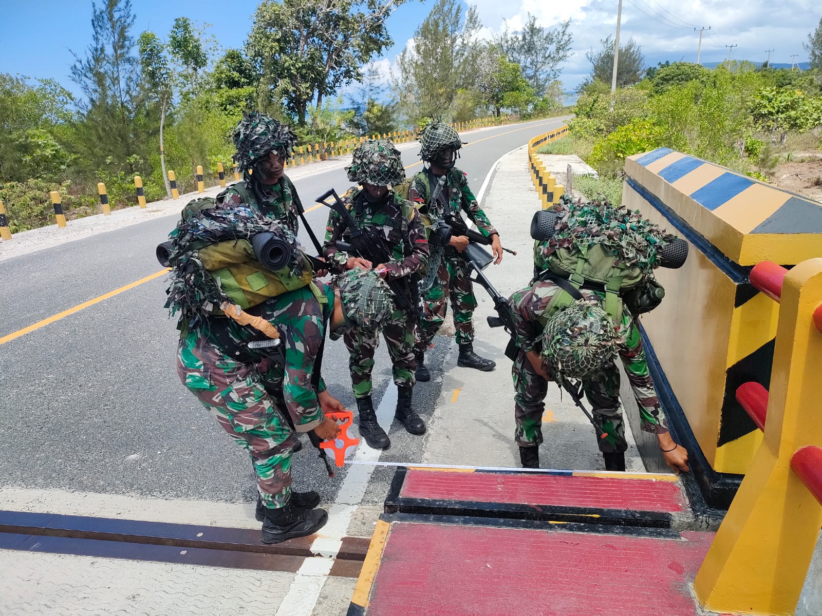 Asah Kemampuan, Batalyon Komposit 1/Gardapati Gelar Latihan Operasi Militer di Natuna Asah Kemampuan, Batalyon Komposit 1/Gardapati Gelar Latihan Operasi Militer di Natuna