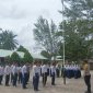 Bhabinkamtibmas Ranai Kota Berikan Pelatihan Gerak Jalan Santai Bagi Siswa SMPN 2