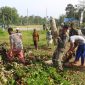 Prajurit Yonkomposit 1/GP Gelar Karya Bhakti Usai Laksanakan Latihan