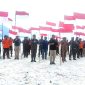 Sambut HUT RI Ke-78, 1000 Bendera Merah Putih Berkibar di Perbatasan Pulau Senoa