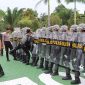 Polres Natuna Gelar Latihan Pengendalian Massa, Sambut Pemilu 2024