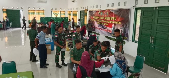 
					Sambut HUT TNI Ke-78 Tahun 2023, Kodim 0318/Natuna Gelar Baksos Kesehatan