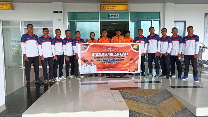 
					Pelepasan Keberangkatan 10 Orang Putra Terbaik Asal Natuna Ikuti Jambore Potensi SAR di Cibubur. 