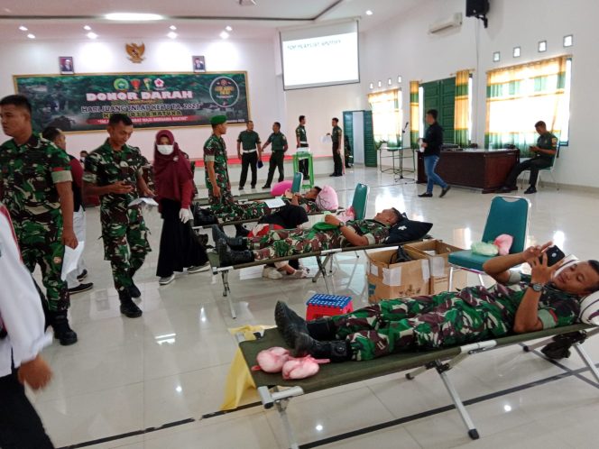 
					Sambut Hari Juang TNI-AD Ke78, Kodim 0318/Natuna Gelar Aksi Donor Darah