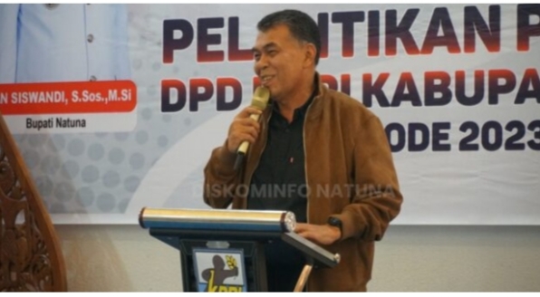 Hadiri Pelantikan Pengurus DPD KNPI, Ini Pesan Bupati Natuna