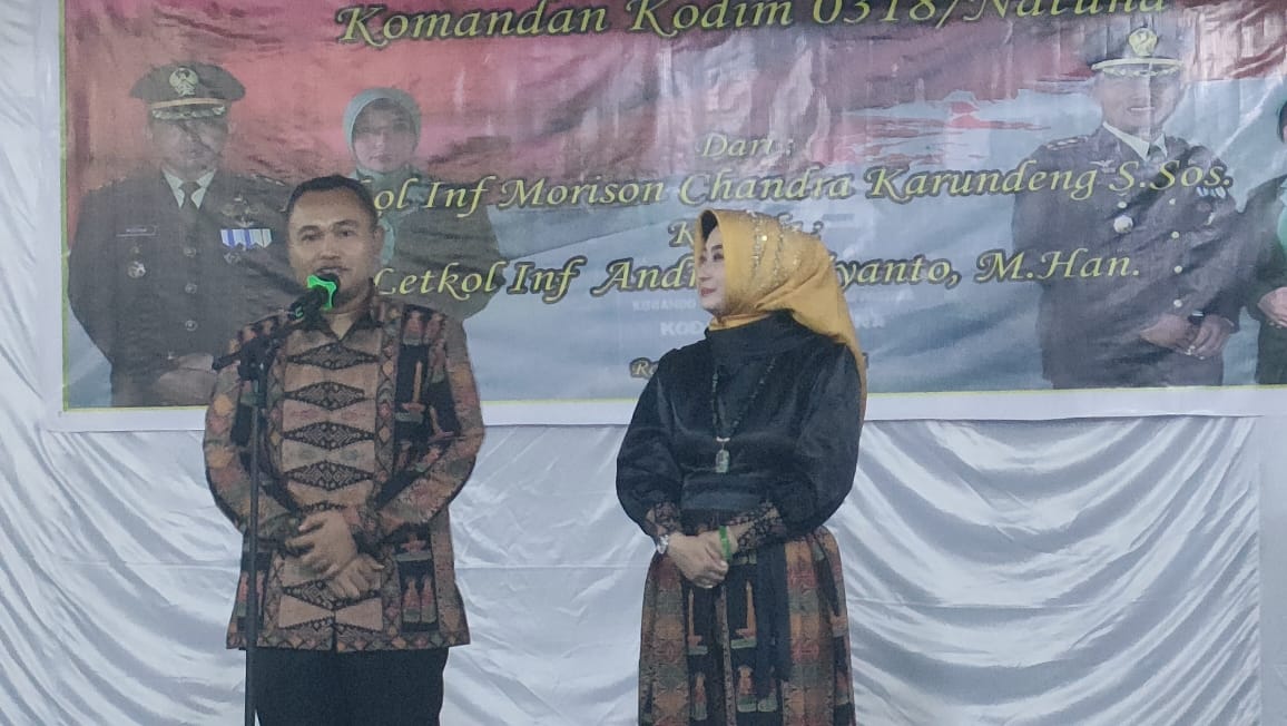 Suasana Haru dan Bahagia Iringi Pisah Sambut Dandim 0318/Natuna