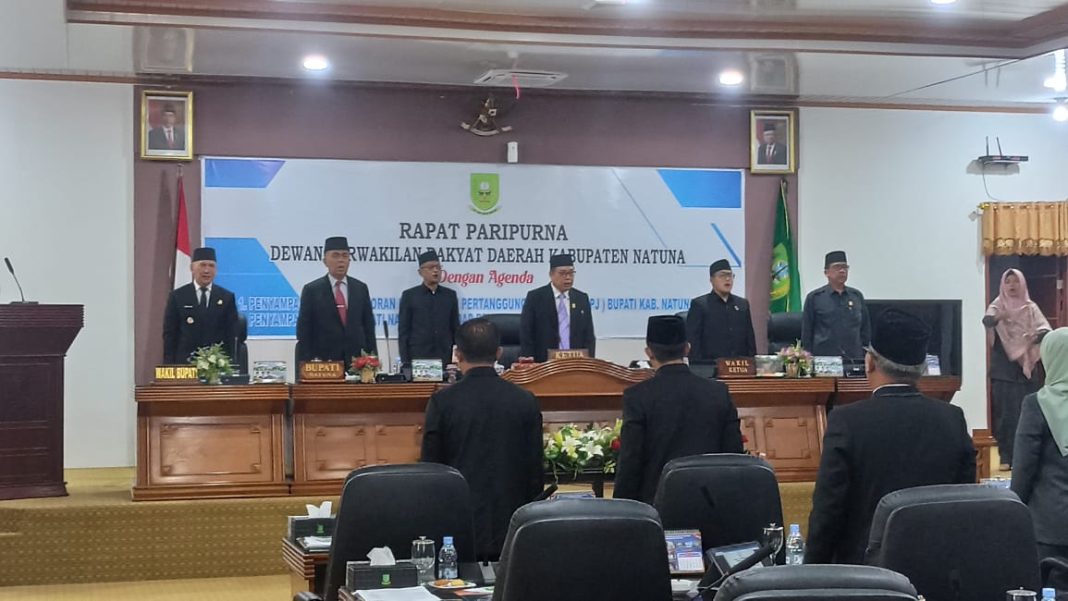 DPRD Natuna Gelar Sidang Paripurna Penyampaian Pidato LKPJ Bupati 2023 dan Usulan Ranperda 2024