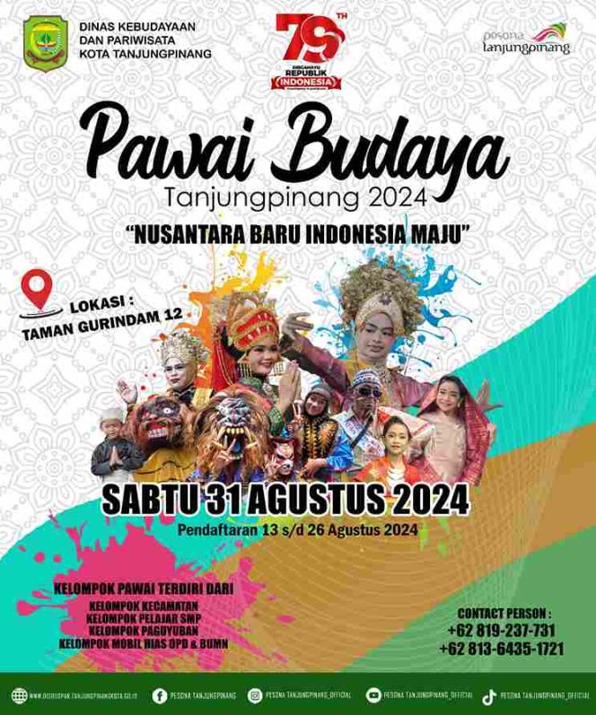 
					Informasi mengenai kegiatan Pawai Budaya dan Mobil Hias, Jum'at, 16/8/2024 (Diskominfo Tanjungpinang)