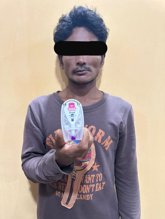 Salah Satu Pelaku Narkoba Sabu yang Ditangkap Polda Kepri, Kamis (22/08/2024)-Humas Polda Kepri