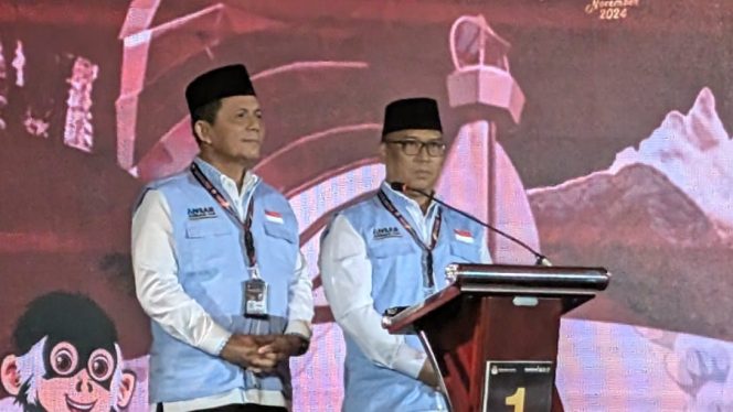 
					Ansar -Nyanyang dalam debat terbuka mengedepankan pengembangan karakter dan pengetahuan, Sabtu (2/11/2024)-Nuzli