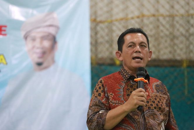
					Calon Gubernur Kepri, Ansar Ahmad saat mengatakan Ia fokus penataan kawasan ibu kota,  Kamis (14/11/2024)-Hendrik