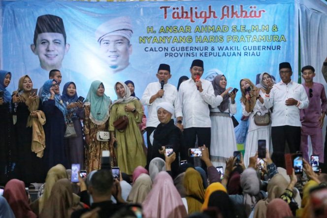 Saat Kampanye dan Tablig Akbar Ansarbershalawat bersama di Karimun, Sabtu (16/11/2024)-Nuzli