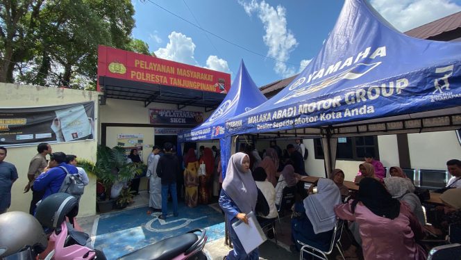Suasana pelayanan SKCK Polresta Tanjungpinang, Jumat (3/1/2025)-Humas Polresta Tanjungpinang