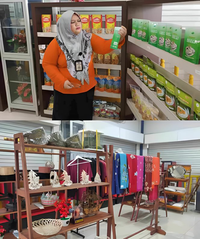 Keterangan Foto: Hasil karya Industri Kecil Menengah (IKM) Tanjungpinang yang tersedia di Sentra IKM Tengku Mandak, kawasan Bintan Center, Senin (02/06/2025), (Diskominfo Tanjungpinang).