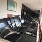 Dinding Kaca Kantor Barenlitbang Kepri Roboh Akibat Angin Kencang