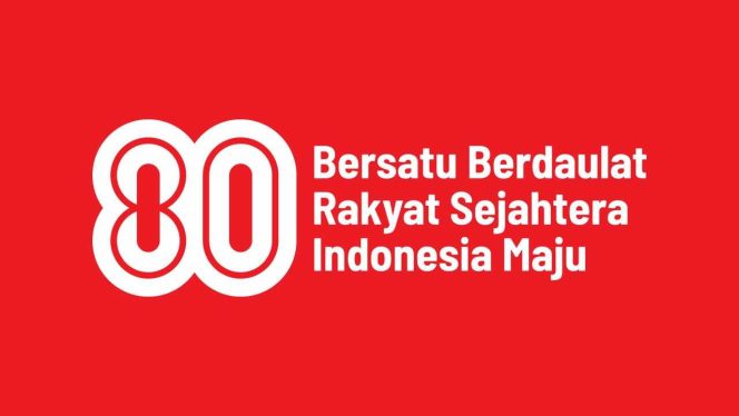 
					Keterangan Foto: Logo baru resmi HUT ke-80 Republik Indonesia, (Diskominfo Tanjungpinang).