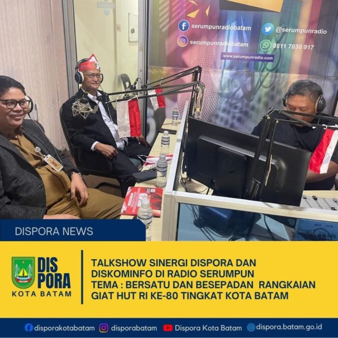 
					Talkshow Sinergi Dispora dan Diskominfo di Radio Serumpun. (Diskominfo Batam)