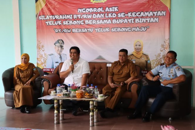 Bupati Bintan Bersama Forum RT/RW Teluk Sebong, Jemput Aspirasi Dan Sampaikan Progres Pembangunan Daerah