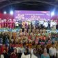 suasana saat foto bersama dalam gelaran mewarnai Malam Pergelaran Seni dan Budaya Kita Indonesia. (Diskominfo Natuna)