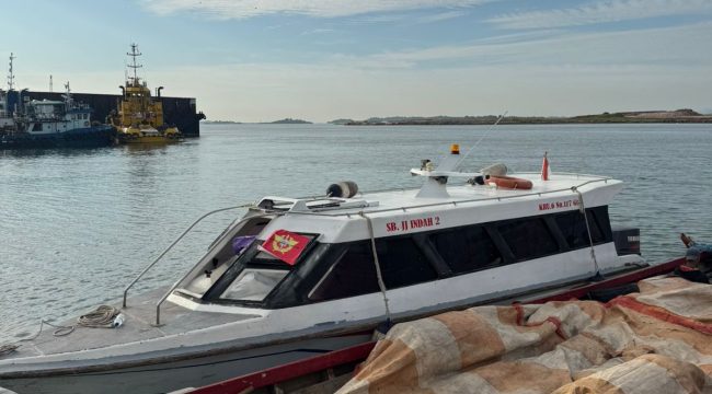 Speed Boat JJ Indah 2 diamankan  Bea Cukai Batam. (Bea Cukai Batam)