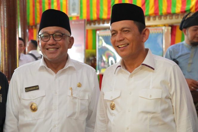 Gubernur Kepri, Ansar Ahmad bersama Wali Kota Tanjungpinang, Lis Darmansyah. (Diskominfo Kepri)
