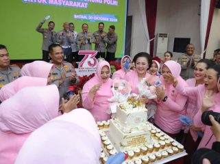 Suasana kemeriahan hari puncak HKGB di Polda Kepri.(foto : Bid Humas Polda Kepri)