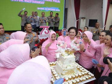 Suasana kemeriahan hari puncak HKGB di Polda Kepri.(foto : Bid Humas Polda Kepri)