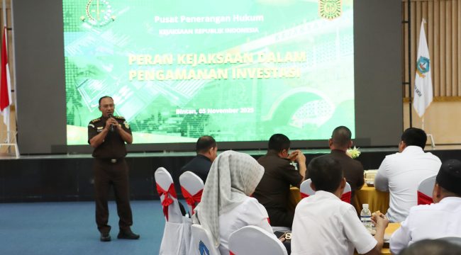 Suasana penyuluhan hukum oleh Puspenkum Kejagung RI.(foto : Humpro Pemkab Bintan)