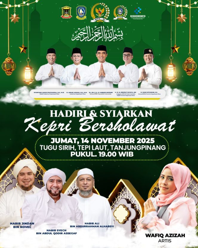 
					Pemprov Akan Gelar Kepri Bersholawat, Hadirkan Habib Syech Bin Abdul Qadir Assegaf