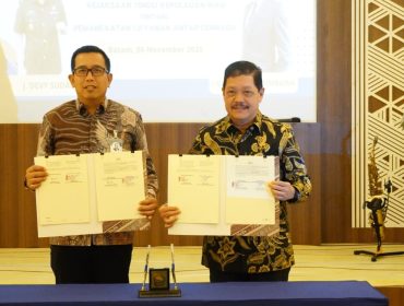 Penandatanganan kerjasama antara Kejati Kepri dan Bank Mandiri.(Foto : Bidang Penkum Kejati Kepri)