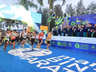 Suasana Start Iven Mandiri Bintan Marathon.(Foto : Humpro Pemkab Bintan)