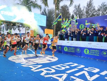 Suasana Start Iven Mandiri Bintan Marathon.(Foto : Humpro Pemkab Bintan)