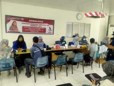 Suasana Skrining penyakit TBC oleh Dinkes Bintan.(foto : Humpro Pemkab Bintan)