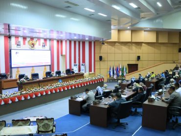 Suasana rapat Paripurna DPRD Bintan.(Foto : Humpro Pemkab Bintan)