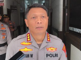 Kapolresta Tanjungpinang, Kombes Pol Hamam Wahyudi saat diwawancarai awak media, Selasa (04/11/2025). (Nuzli Rhamadhani)