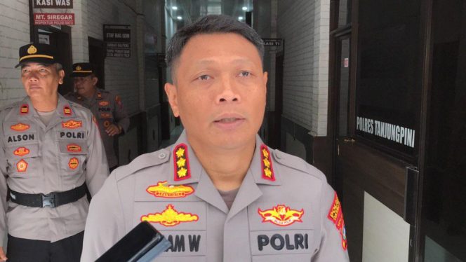 
					Kapolresta Tanjungpinang, Kombes Pol Hamam Wahyudi saat diwawancarai awak media, Selasa (04/11/2025). (Nuzli Rhamadhani)