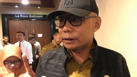 Kepala Dinas Penanaman Modal dan Pelayanan Terpadu Satu Pintu (DPMPTSP) Kepri, Hasfarizal Handra saat diwawancarai awak media. (Istimewa dari Kepala Dinas PTSP Kepri)