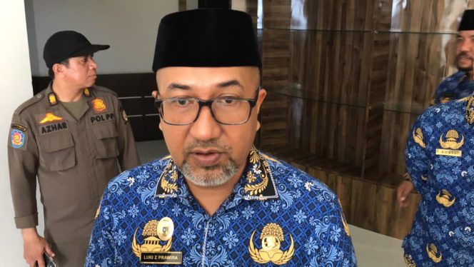 
					Kepala Dinas Pendidikan Provinsi Kepri, Andi Agung saat memberikan keterangan. (Nuzli Rhamadhani)
