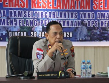 Wakapolres Bintan, Kompol Eri Sujati, Kamis (29/01) F-Humas Polres Bintan.
