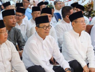 Wawako Tanjungpinang, Raja Ariza saat menghadiri Tabligh Akbar peringatan Isra Mi’raj Nabi Muhammad SAW 1447 Hijriah/2026 M tingkat Provinsi Kepulauan Riau, di Gedung Daerah, Rabu (14/1) malam.