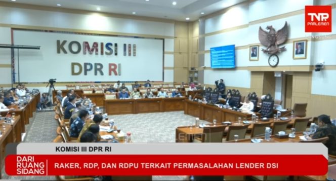 
					RDP Komisi III DPR RI bersama Bareskrim, PPATK, LPSK, OJK, dan Paguyuban Lender Dana Syariah Indonesia, Kamis (15/01)