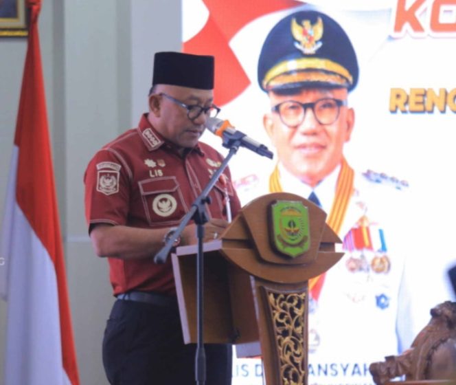 
					Walikota Tanjungpinang, H. Lis Darmansyah saat membuka kegiatan Konsultasi Publik Rancangan Awal Rencana Kerja Pemerintah Daerah (Ranwal RKPD) Kota Tanjungpinang Tahun 2027, yang dilaksankan di Aula Sultan Sulaiman Badrul Alamsyah, Kantor Wali Kota, Selasa (20/1). F-Kepri.info