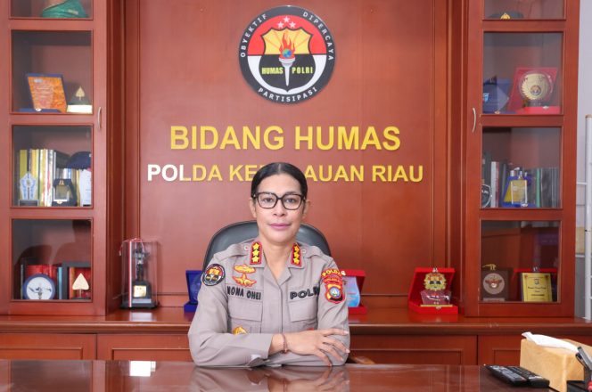 
					Kabid Humas Polda Kepri Kombes. Pol. Dr. Nona Pricillia Ohei, Kamis (22/01) F-Kepri.info