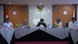 Pertemuan antara Komisi I DPRD Provinsi Sumsel bersama Komisi I DPRD Provinsi Kepulauan Riau serta jajaran Dinas Komunikasi dan Informatika Kepri di Gedung Graha Kepri, Batam Center, Rabu (28/1/2026). (Ziqri/DISKOMINFO KEPRI)