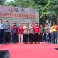 Sejumlah tokoh yang menerima penghargaan dari PWI Kota Tanjungpinang pada saat HPN 2026 yang digelar di Lapangan Pamedan, Jalan Ahmad Yani Yani, Minggu (08/02) f-kepri.info