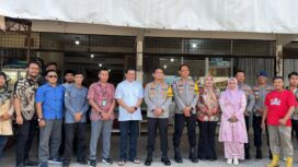 Kapolres Bintan AKBP Argya Satrya Bhawana, S.H., S.I.K., bersama jajaran FKPD Kabupaten Bintan mengikuti kegiatan Gerakan Pangan Murah Serentak secara nasional melalui Zoom Meeting bersama Kapolri Jenderal Polisi Listyo Sigit Prabowo Pada Jumat pagi (13/3/2026). F-Kepri.info