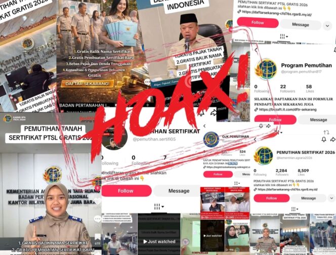 
					Kementerian ATR/BPN Tegaskan Tidak Ada Program Pemutihan Sertipikat Tanah