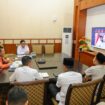 Gubernur Kepri Ansar Ahmad didampingi Kadispar Hasan, Kadis Kominfo Hendri Kurniadi, dan Ka Bappeda Aries Fhariandi menyampaikan strategi ketahanan pariwisata Provinsi Kepulauan Riau di tengah eskalasi konflik global, Senin (16/3/2026).