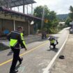 Unit Gakkum Satlantas Polres Kepulauan Anambas saat menggelar olah TKP. F-Humas Polres 